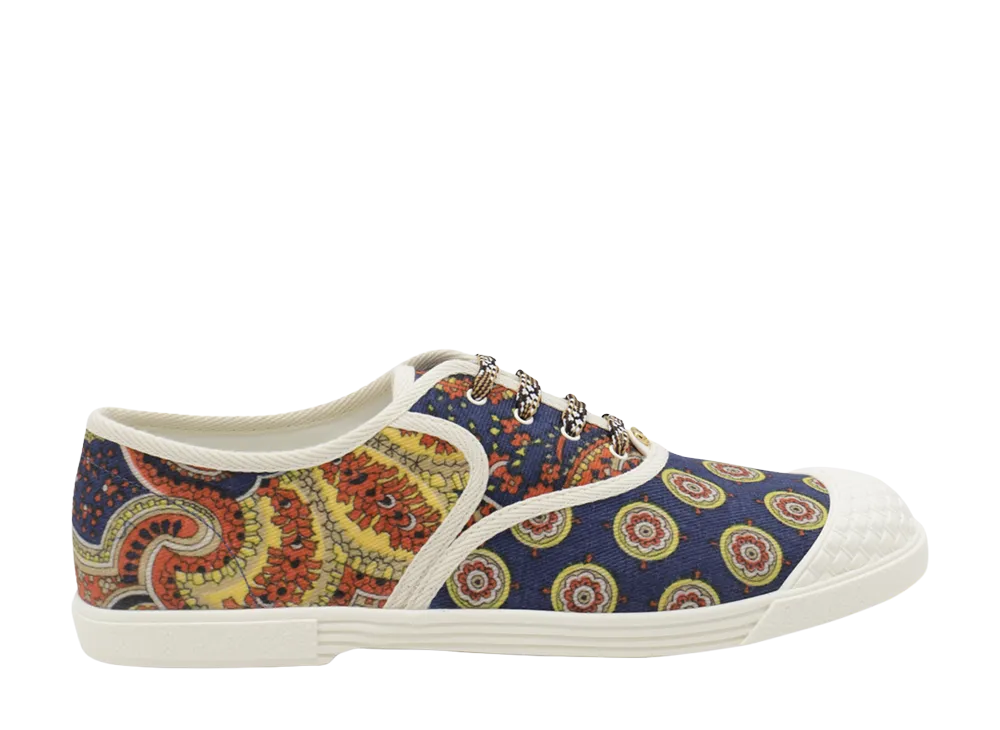 Valentino Garavani Bay By Bay Sneakers In Denim Fabric "Multicolor"