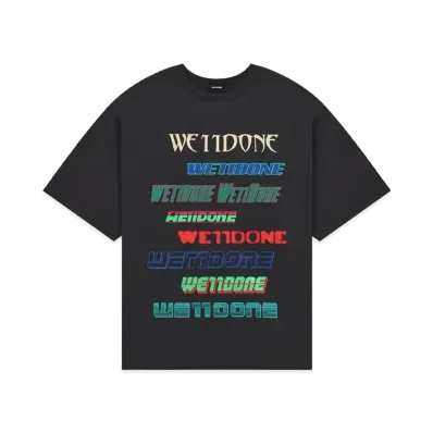 WE11DONE We11Done Multi Logo T-shirt "Charcoal"