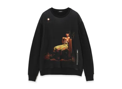 UNDERCOVER x Cindy Sherman Cashmere Blend Cotton Sweat Pullover "Charcoal"