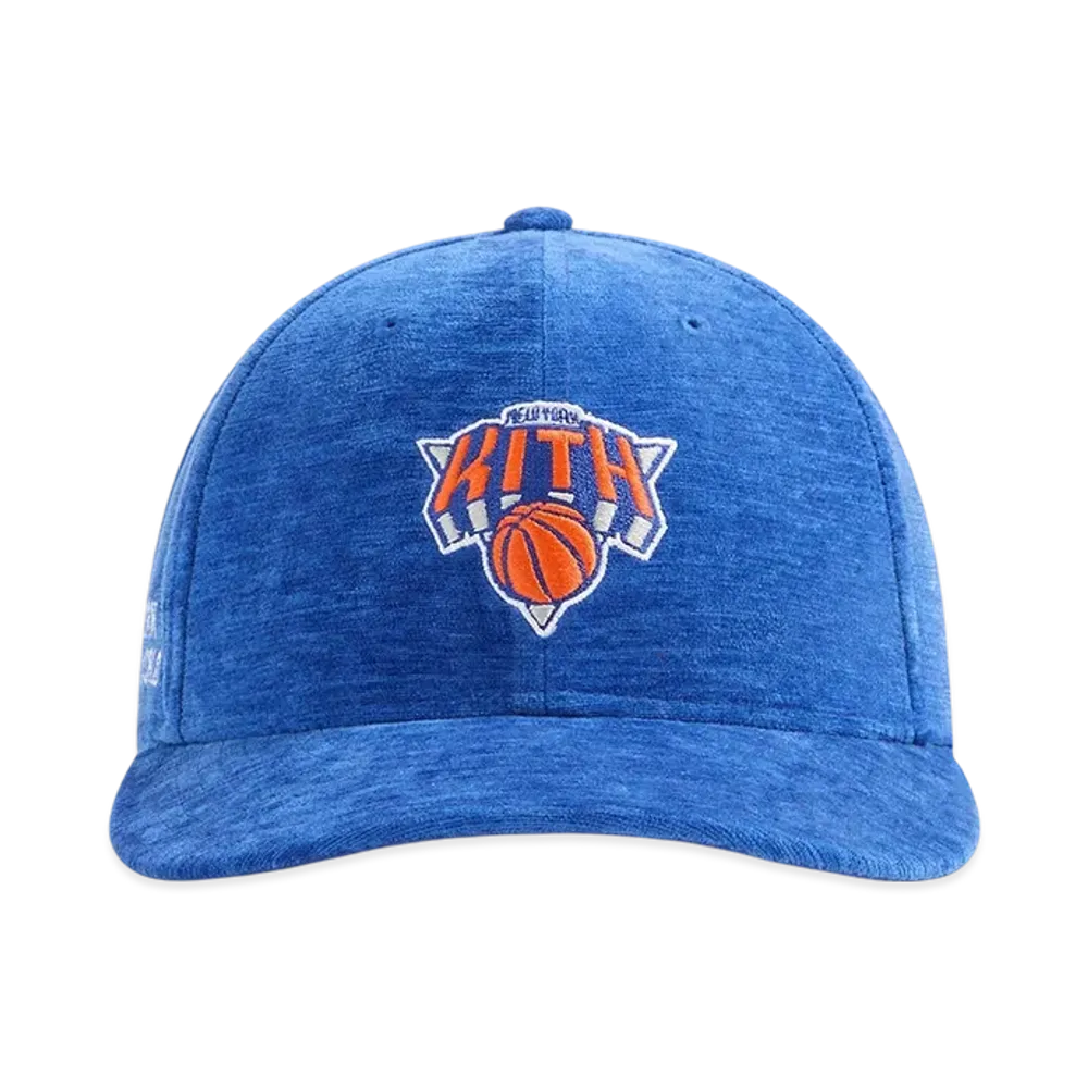 Kith x New Era for the New York Knicks Chenille 59FIFTY Low Profile Fitted Cap "Royal"