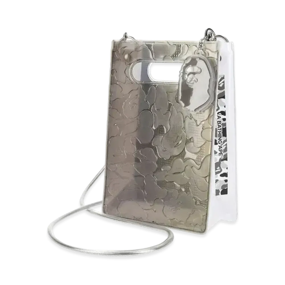 A BATHING APE x nana-nana A5 Vertical Bag Kyoto Store Exclusive "Gray"