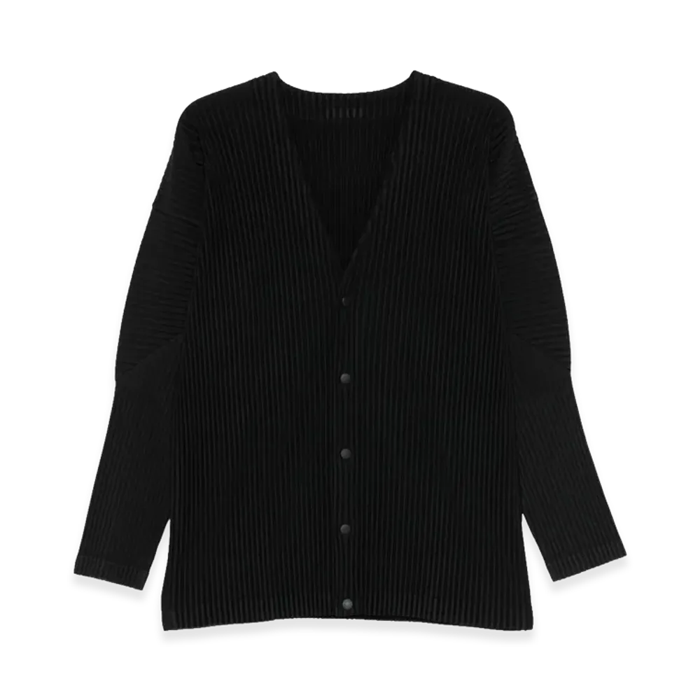 HOMME PLISSE ISSEY MIYAKE Cardigan "Black"