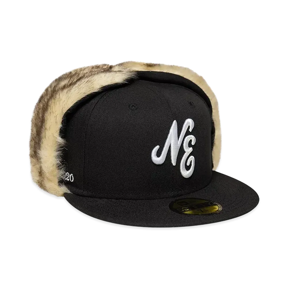 NEW ERA Black Dogear 59Fifty Fitted Cap "Black"