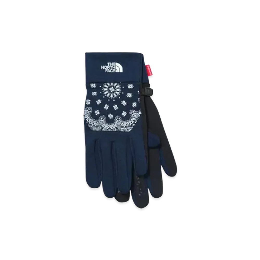 Supreme x The North Face Bandana Gloves (14FW) "Navy"