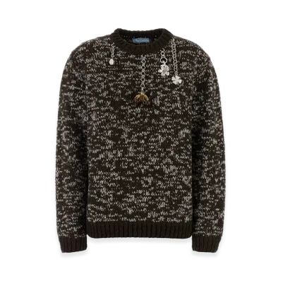 PRADA Women's Two-Tone Wool Oversize Sweater "Multicolor"