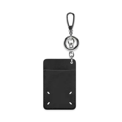 Maison Margiela 4 Stitch Card Holder Keychain "Black"