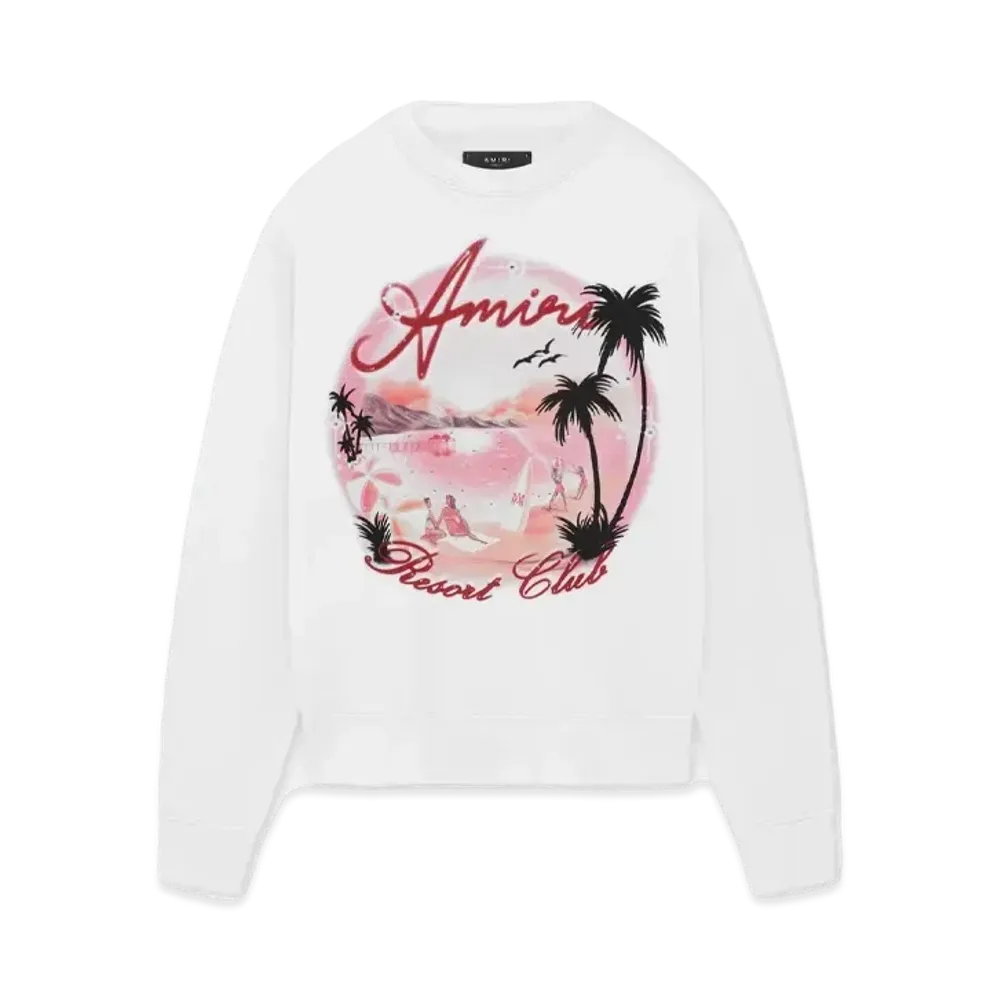 AMIRI Paradise Airbrush Crew "White"