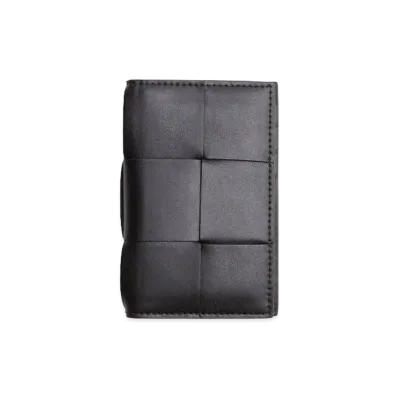 Bottega Veneta Flap Card Holder "Black"
