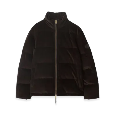 Burberry Corduroy Snowdon Down Jacket "Clove Brown"