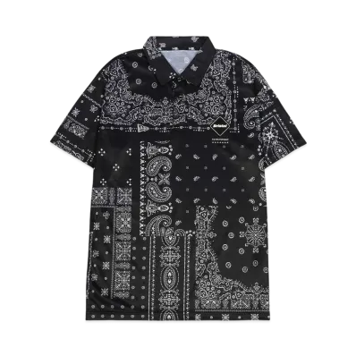 NEW ERA F.C.Real Bristol Bandana Polo Shirt "Black"