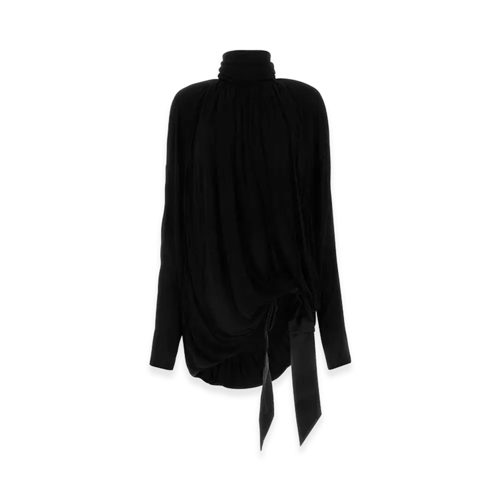 Saint Laurent Viscose Blouse "Black"