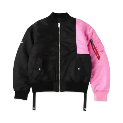 mastermind JAPAN x C2H4 Made By Alpha Industries Bomber Jacket "Black Pink"