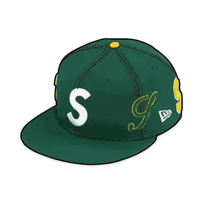 Supreme Multi S Logo New Era "Green"
