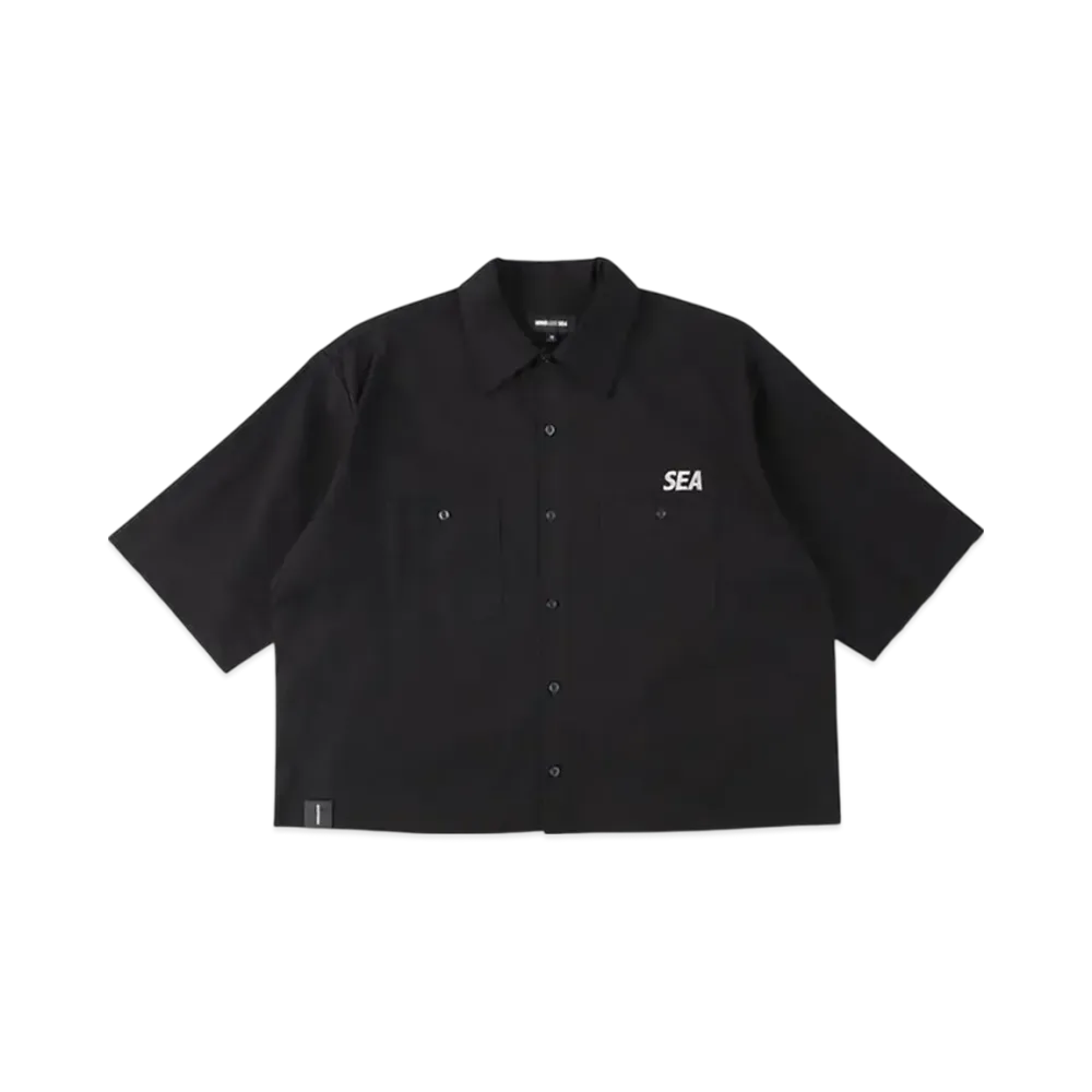 WIND AND SEA A32 H/S Cut-Off Work Shirt "Black"