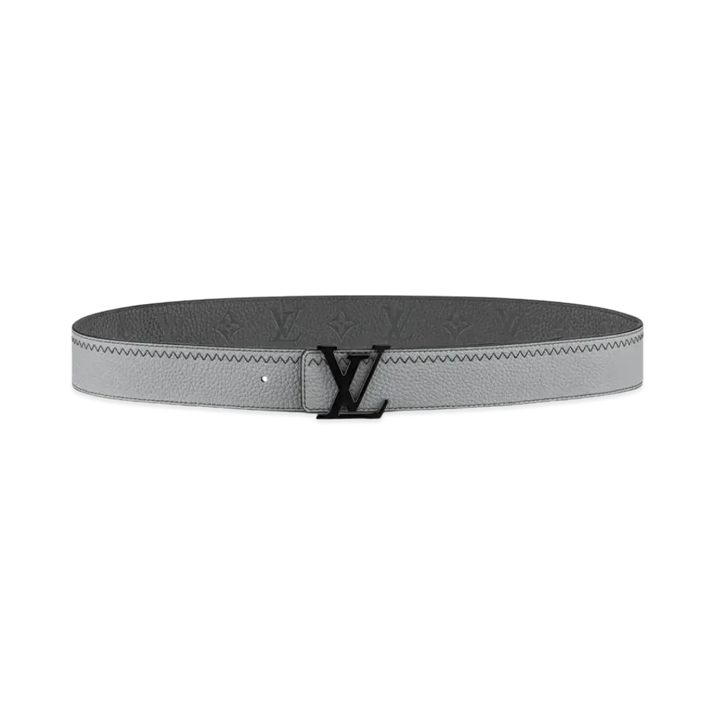 Louis Vuitton LV Initials Colour Blocks 40mm Reversible Belt "Gray/Noir"