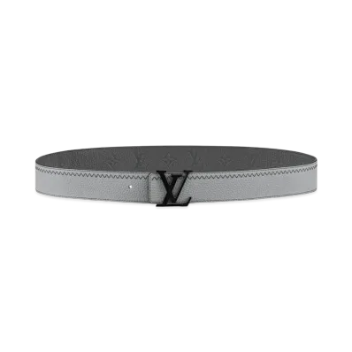 Louis Vuitton LV Initials Colour Blocks 40mm Reversible Belt "Gray/Noir"