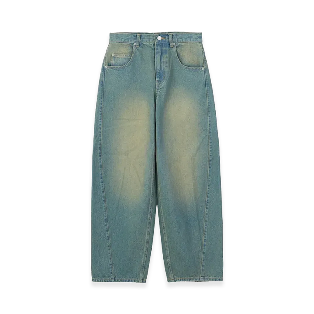 X-Girl Women's Logo Mark Stitched Denim Pants "Light Indigo"