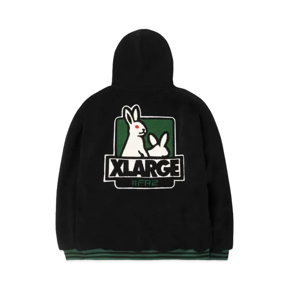 XLARGE x FR2 Boa Hoodie "Black"