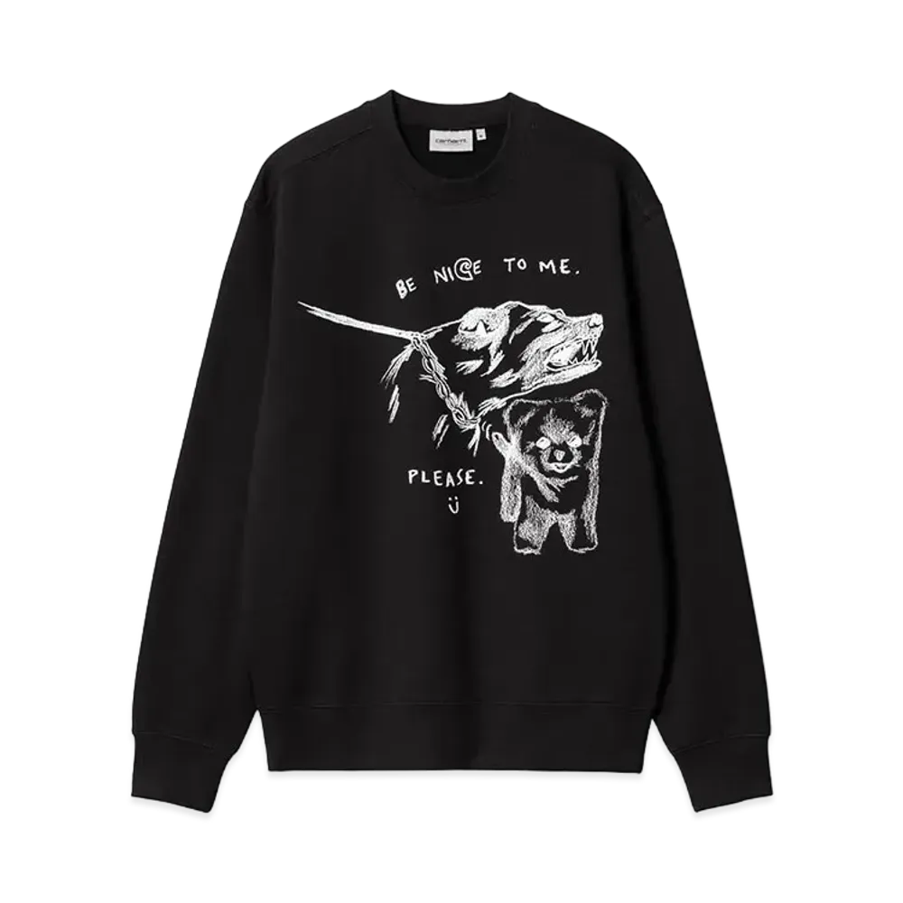 Carhartt WIP Pepe Be Nice Sweat "Black/White"