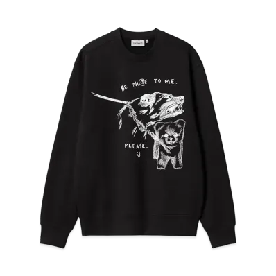 Carhartt WIP Pepe Be Nice Sweat "Black/White"