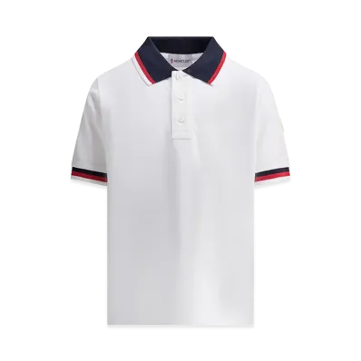 MONCLER Kids Polo Shirts "White"