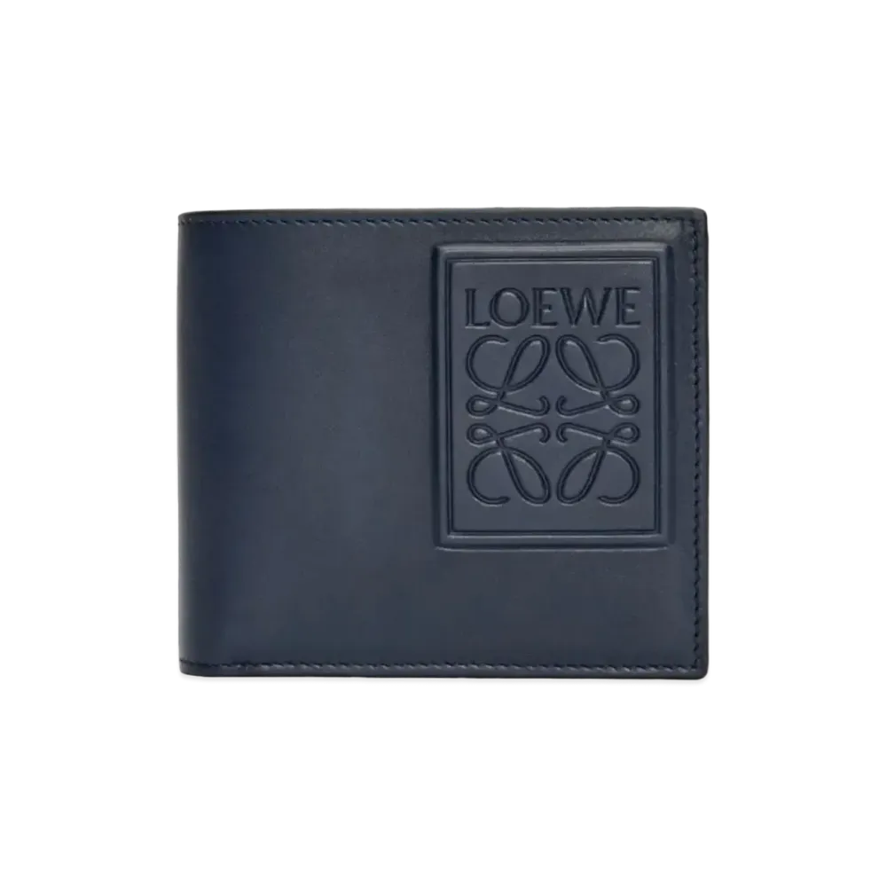 LOEWE Bayfold Wallet Satin Calf "Deep Navy"