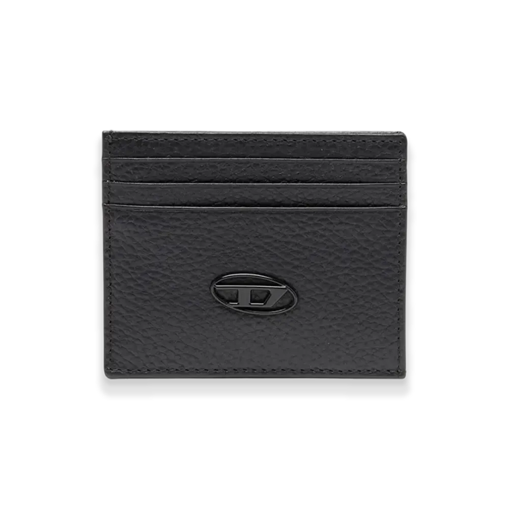 Diesel Card Case Cow Leather Card Case "Black"