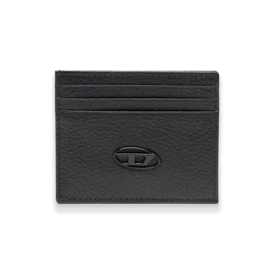 Diesel Card Case Cow Leather Card Case "Black"