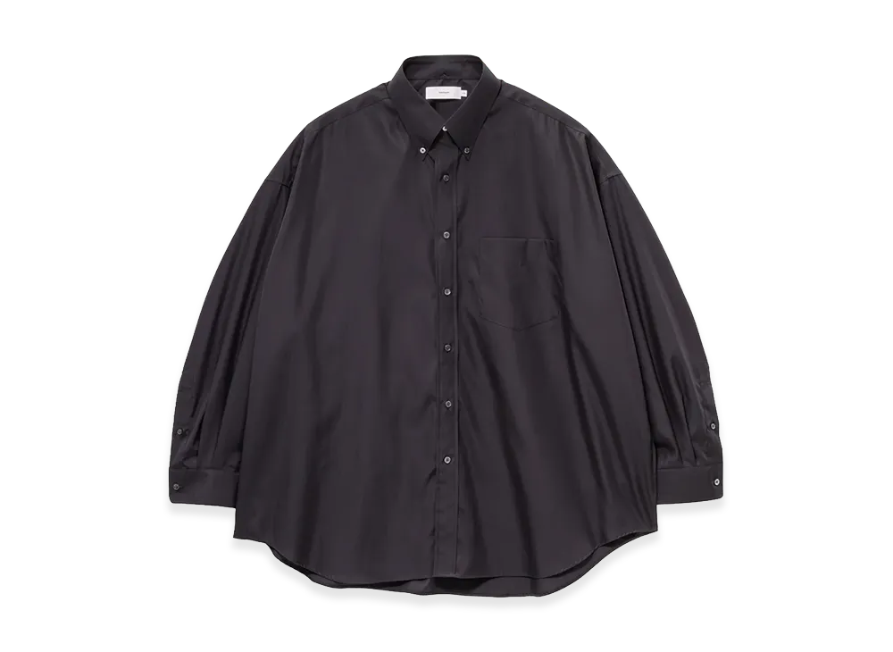 Graphpaper Easy Care Poplin L/S Oversized B.D Shirt "Black"