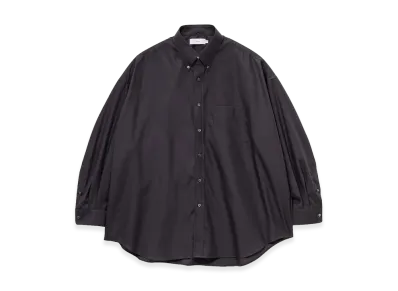 Graphpaper Easy Care Poplin L/S Oversized B.D Shirt "Black"