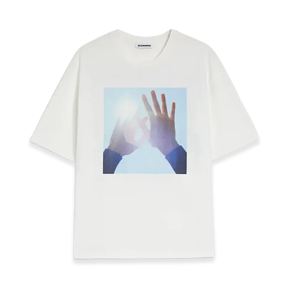Jil Sander Cotton Crew Neck T-Shirt "White"
