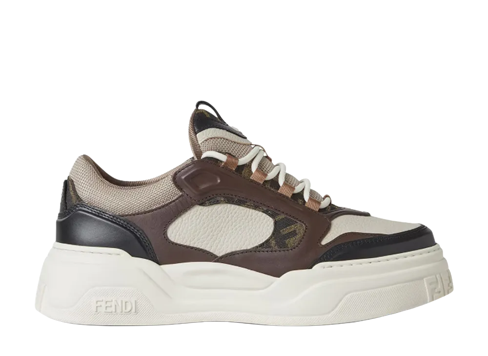 FENDI Force Leather Sneakers "Black"