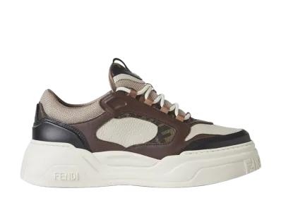 FENDI Force Leather Sneakers "Black"