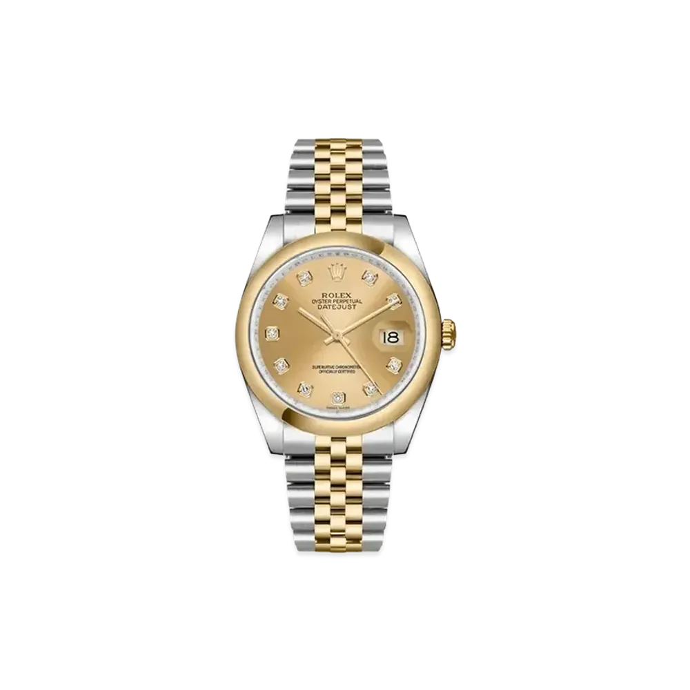 ROLEX Datejust 36 10P Diamonds "Champagne/Stainless Steel/Yellow Gold"