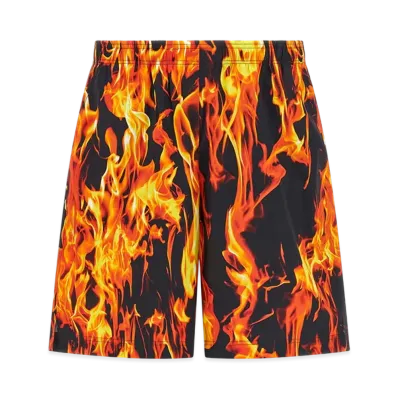 VETEMENTS Fire Shorts "Fire Print"