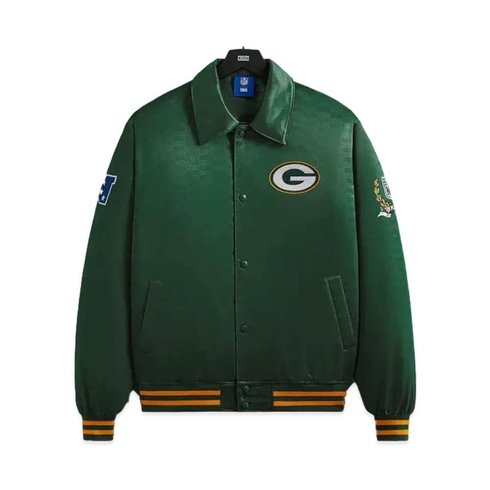 Kith x the NFL: Packers Satin Bomber Jacket "Board"