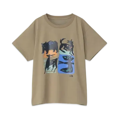 The North Face Kids Short Sleeve Animal Graphic Tee "Classic Khaki"