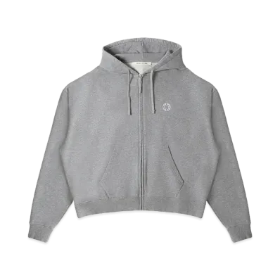 1017 ALYX 9SM Boxy Zip-Up Hoodie "Light Grey"