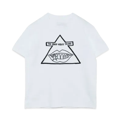 sacai x Gonz THE GOOD VIBES TRIBE T-Shirt "White"