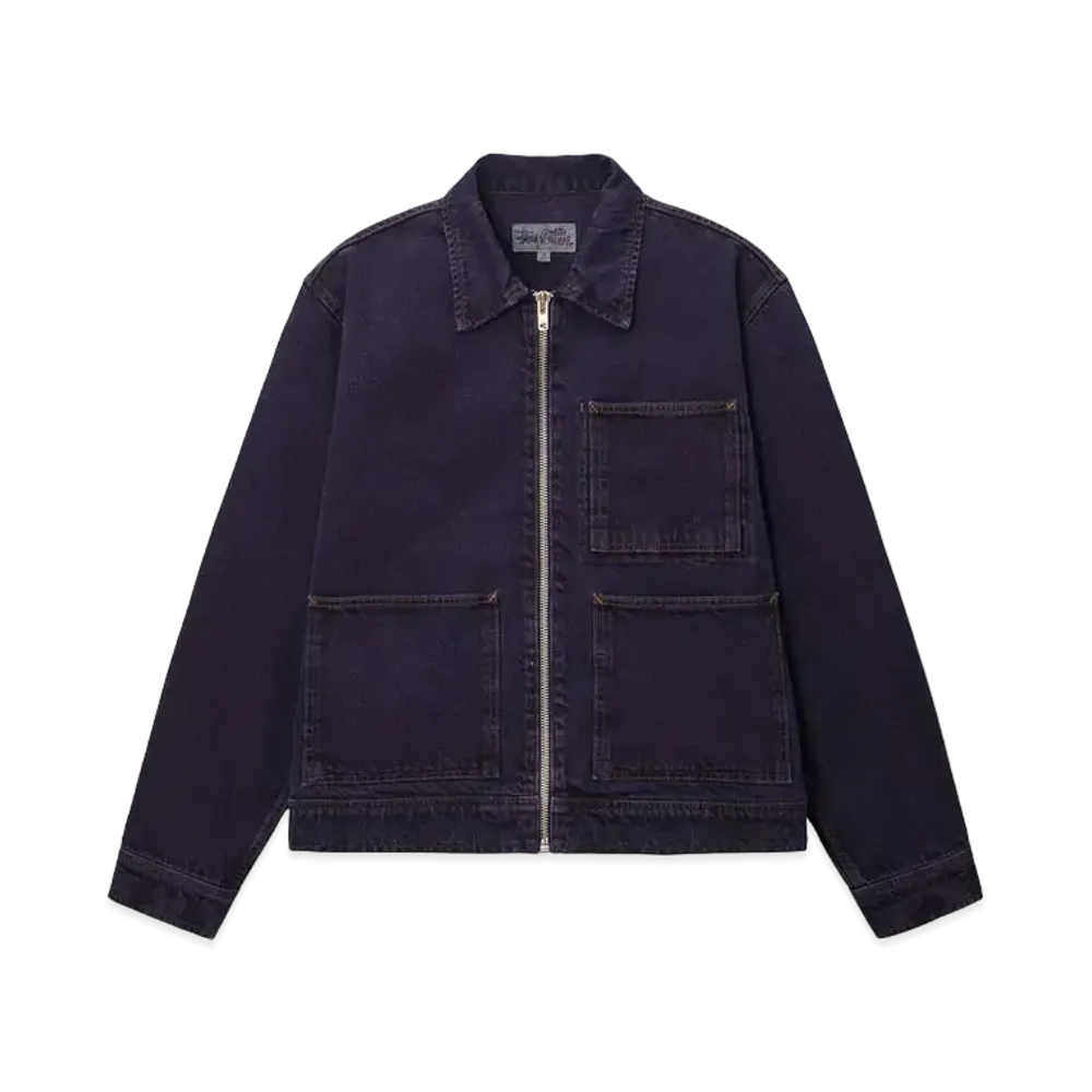 Stussy Denim Zip Work Jacket "Nightshade"
