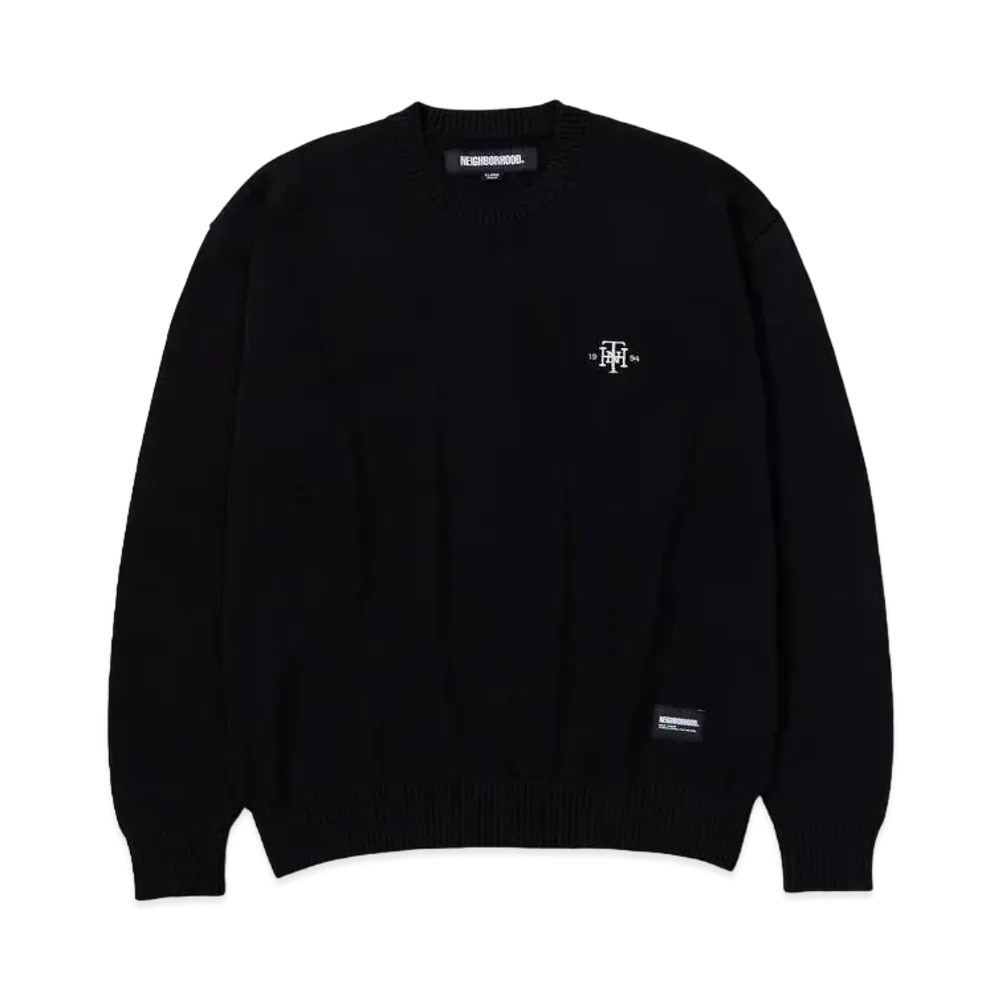 NEIGHBORHOOD Plain Crewneck Sweater "Black"