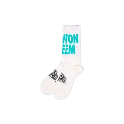 THE NETWORK BUSINESS atmos con collaboration with WON`EM Socks "White" TNBA001-0001
