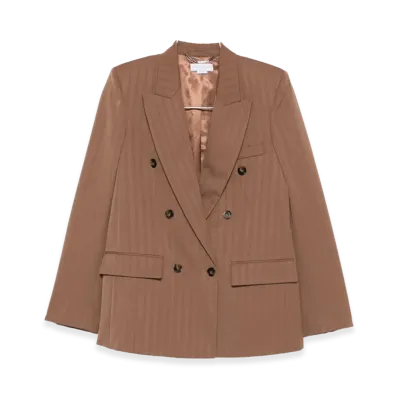 STELLA McCARTNEY Women's Jackets Leather "Brown"