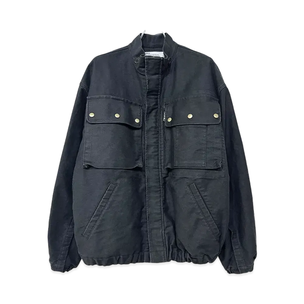 DAIRIKU Mole Skin Military Jacket "Wash Black"