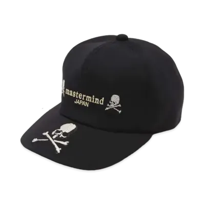 mastermind JAPAN Embroidery Cap Happy Logos "Black"