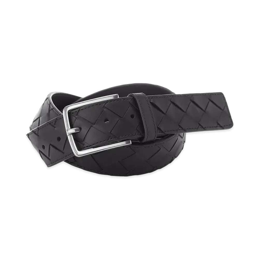 Bottega Veneta Belt In Intrecciato VN "Black"