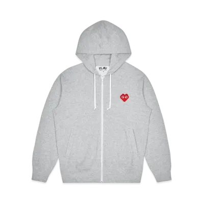PLAY COMME des GARCONS Invader Hooded Sweatshirt "Top Grey"