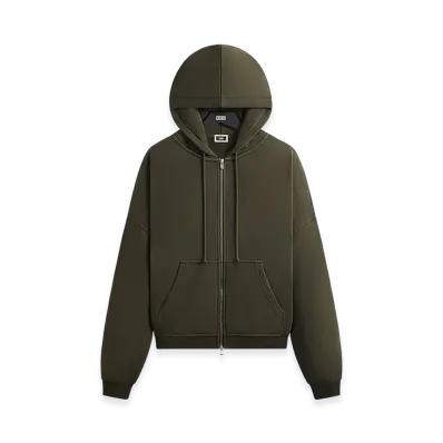 Kith Lofty Fleece Cropped Braxton Hoodie "Cypress"