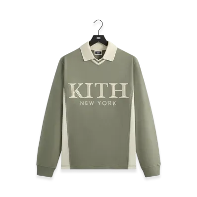 Kith Pique Long Sleeve Tap Polo "Scene"
