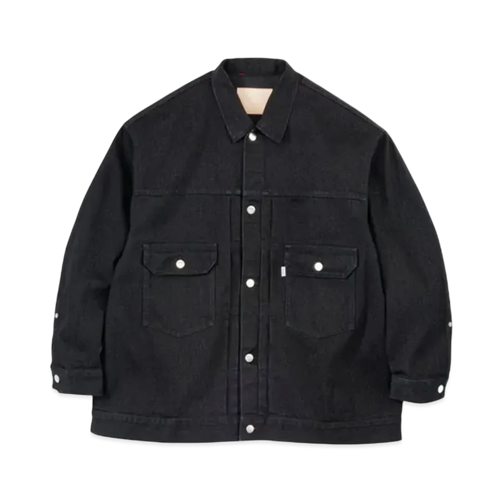 Graphpaper Selvage Denim Jacket "Black Washed"